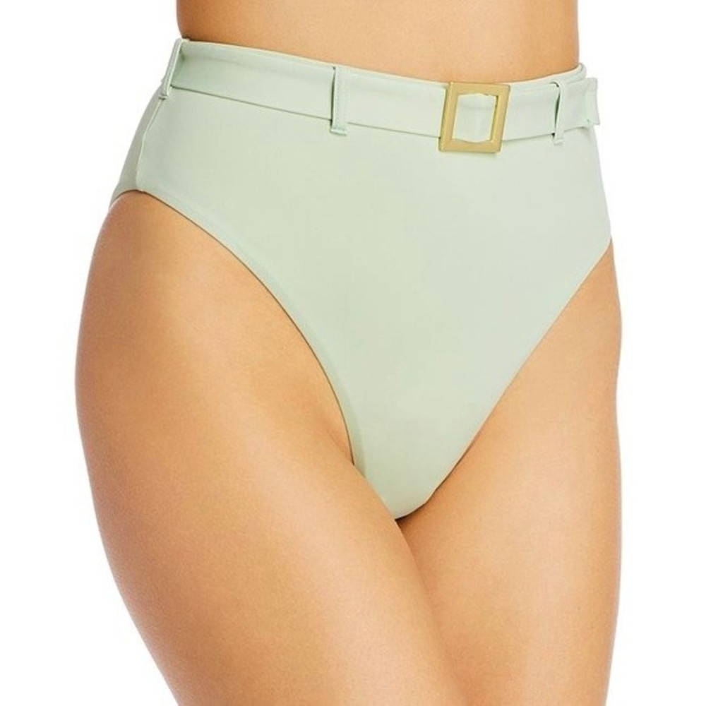 NWT We Wore What Emily Bikini Bottoms Aqua Foam Size S